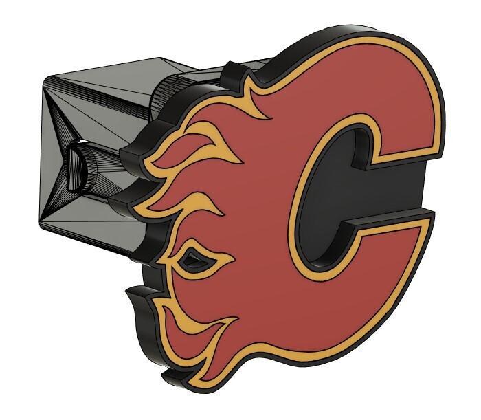Calgary Flames Hitch Cover