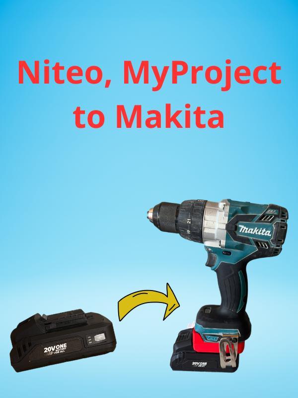 Niteo, MyProject to Makita battery adapter
