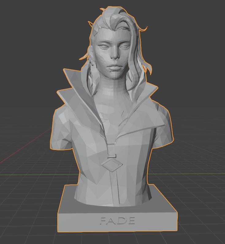 Fade Bust – Valorant 3D Printable Statue