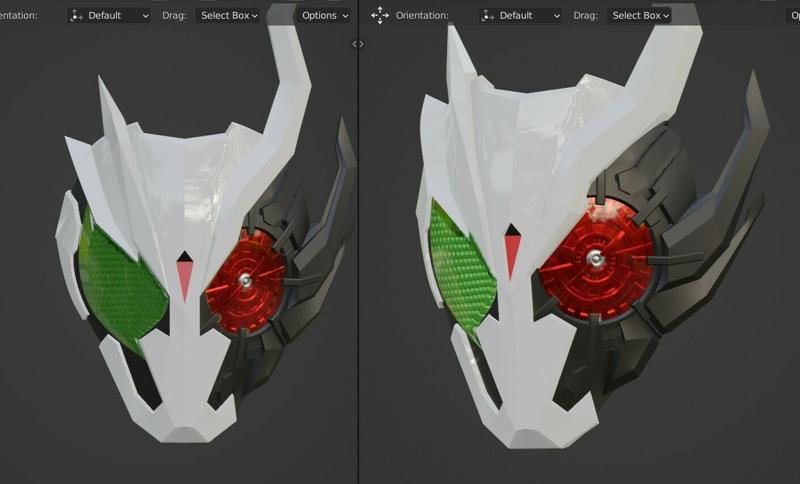 Kamen Rider Zero One Arkone fully wearable cosplay mask 3D printable STL file
