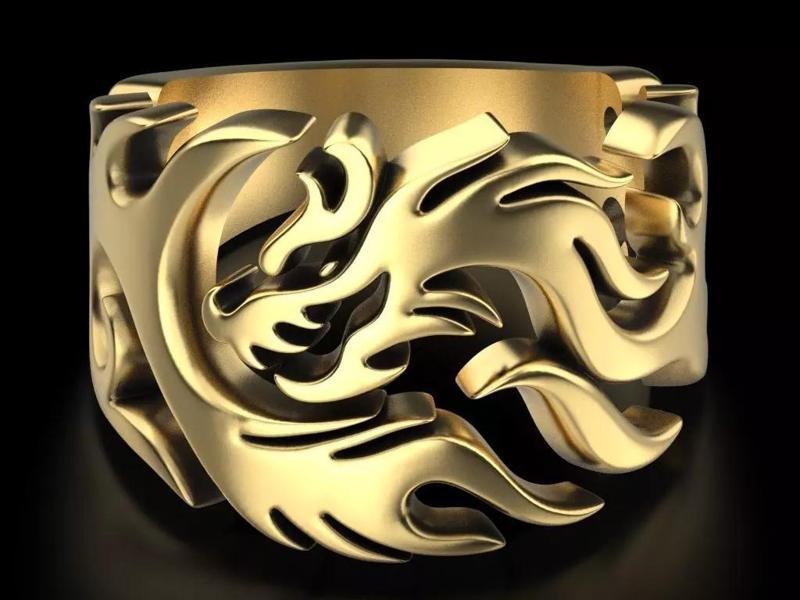 Men style dragon ring