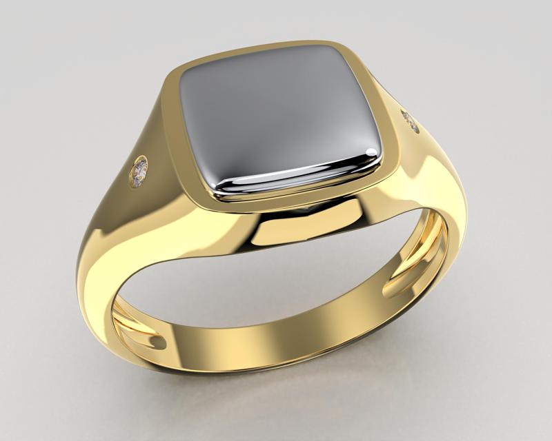 Jewelry Signet Ring without letter - Printable STL