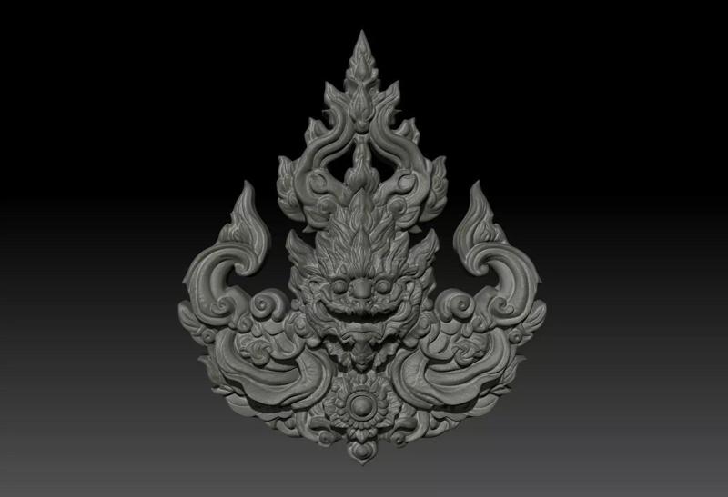 Thai Ornament Decor Bas Relied 18 - 231008