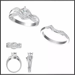 JCD Format Mens bridal set rings jewelry cad programs