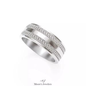 Mans Beaded Wedding Band 3d Model Stl File