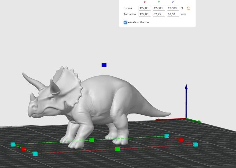 Triceratops Dinosaur Figurine - 3D Print Model