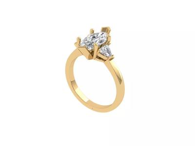 Marquise 3-Stone Ring