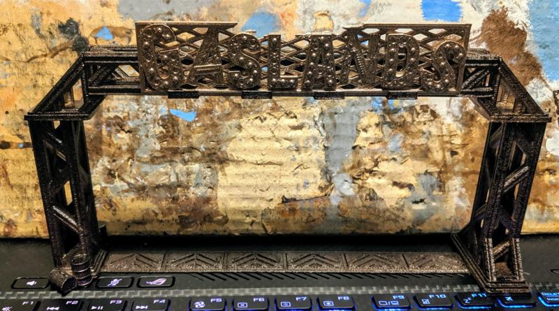 Gaslands Gate Signs - Wrecked, Fire, Graffiti, Warboi