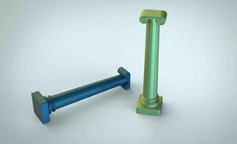 Roman pillar candle silicone mold