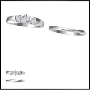 JCD Format Minimalist bridal set rings jewellery design