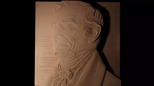 Benjamin Franklin CNC 3d Print High Relief Sand Casting