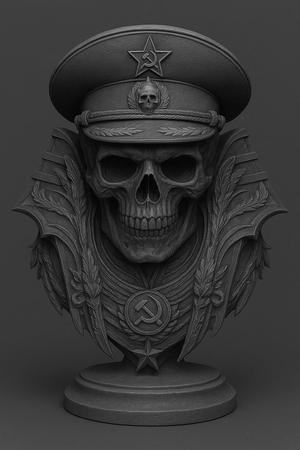 General of the Soviet Union - Sinister Bust in Gothic Style