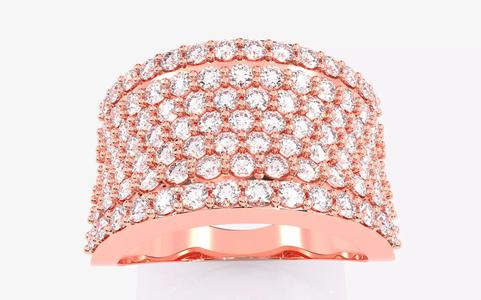 Diamond Head Mens Ring 3dm stl renders details