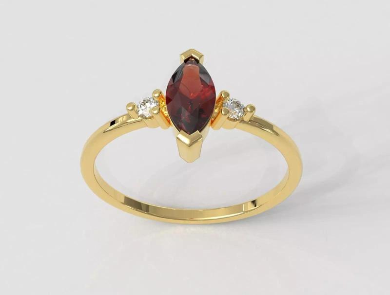 Marquise Gemstone Classic Ring