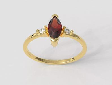 Marquise Gemstone Classic Ring