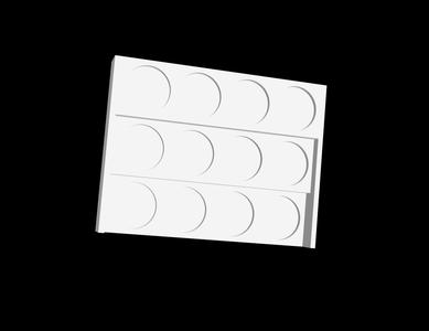 Custom tray holder for miniature paints