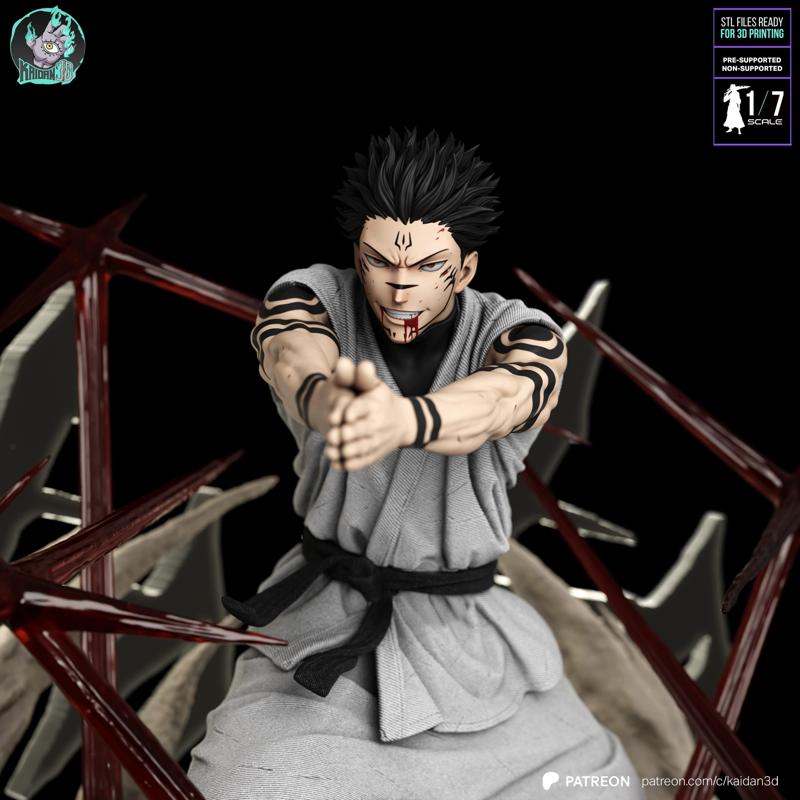 Sukuna (Megumi's body) JUJUSTU KAISEN - STL ready for 3D Printing