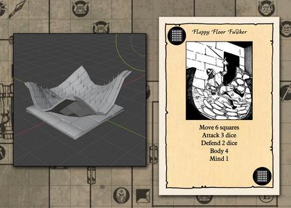 HQ. Flappy Floor Trapper. Monster.