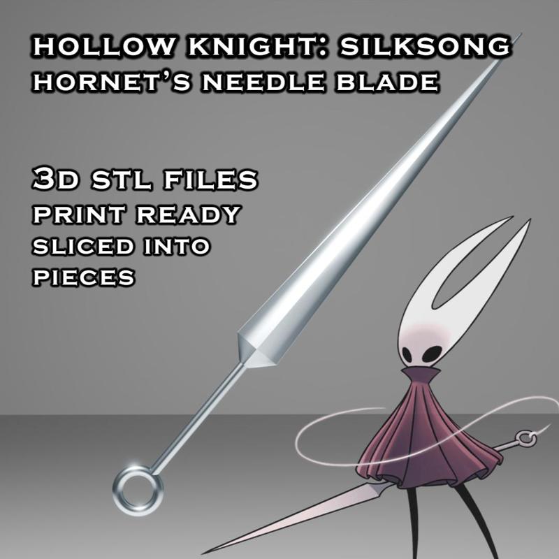 Hornet's Needle Blade -- Hollow Knight Silksong -- 3D Printable Cosplay Prop