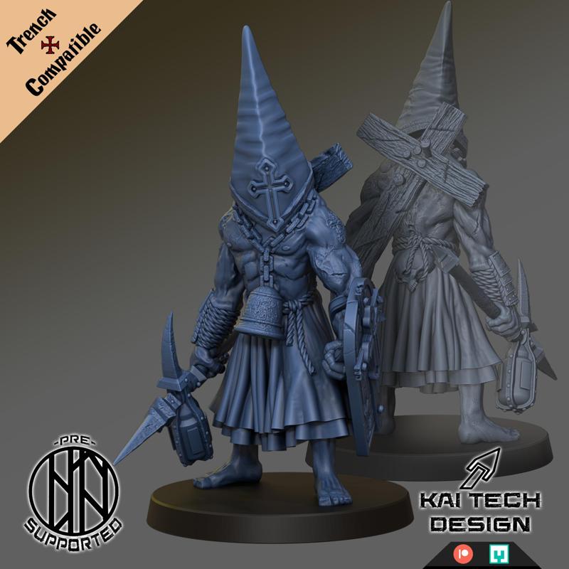 Pilgrims - Communicant, melee, human, monster, sword, hammer, ant-tank