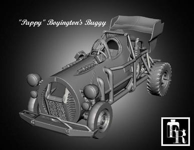 Bitume/Gaslands Buggy "Pappy Boyington" post-apocalyptic