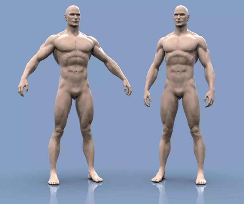 Base mesh male body