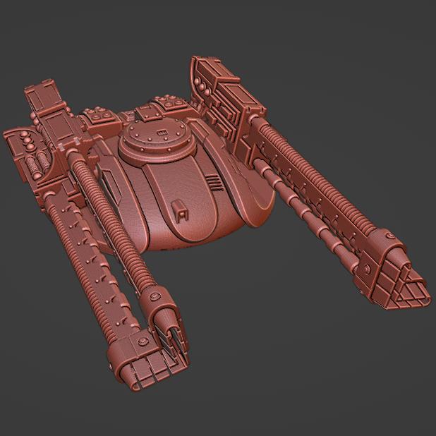 Dual Electro-Gun Turret for Heavy Battle Tank