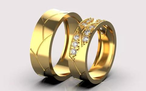 engagement ring set gold