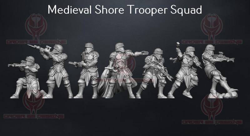 Medieval Shore Trooper Squad - Legion Scale