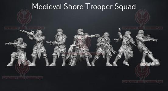 Medieval Shore Trooper Squad - Legion Scale