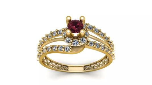 Engagement Diamond Ring 3d Printable Model