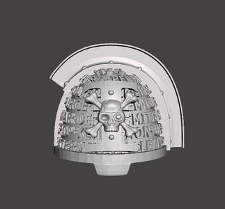 Deathwatch shoulder for 1/18 scale Termie V2