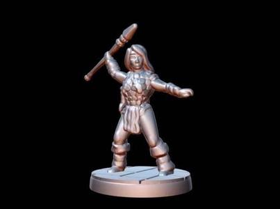 Barbarian Steppe Hunter (15mm scale)