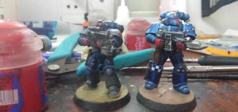 True-scale Imperial Fist Corvus Mark VI Armor