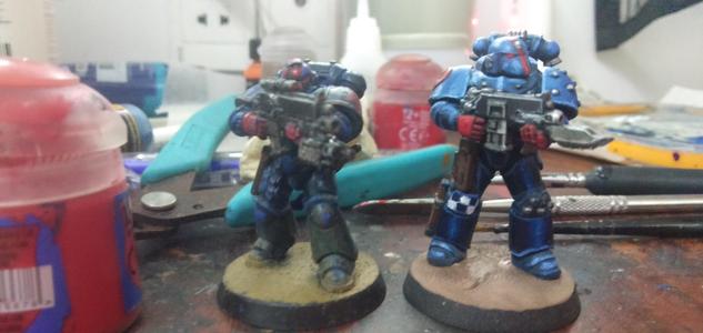 True-scale Imperial Fist Corvus Mark VI Armor