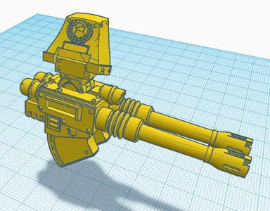 Fist Contemptuous Mech with twin Cannon