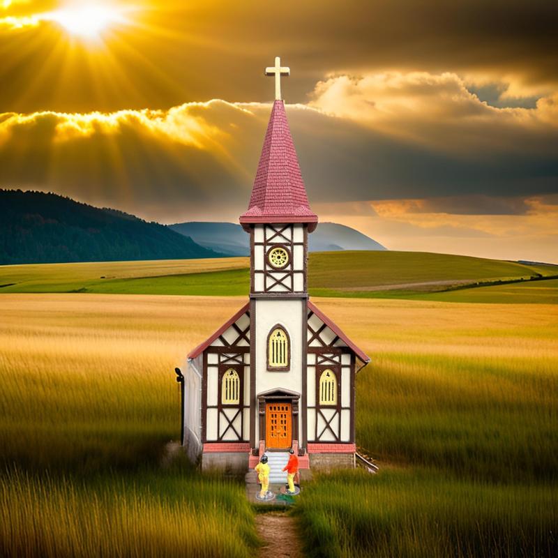 GERMAN CHURCH HO SCALE