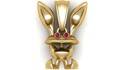 Great Ear Bunny Pendant – 3D Printable Model