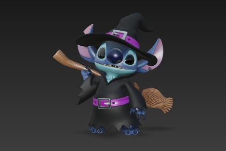 Wizard Stitch Halloween 3D Model | 3D Print File