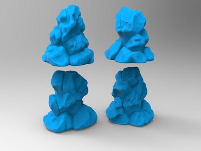 Volcanic Outcrop Miniature - BuildWorlds