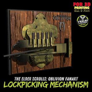 Oblivion Lockpicking Mechanism - The Elder Scrolls IV | 3D Printable Functional Replica