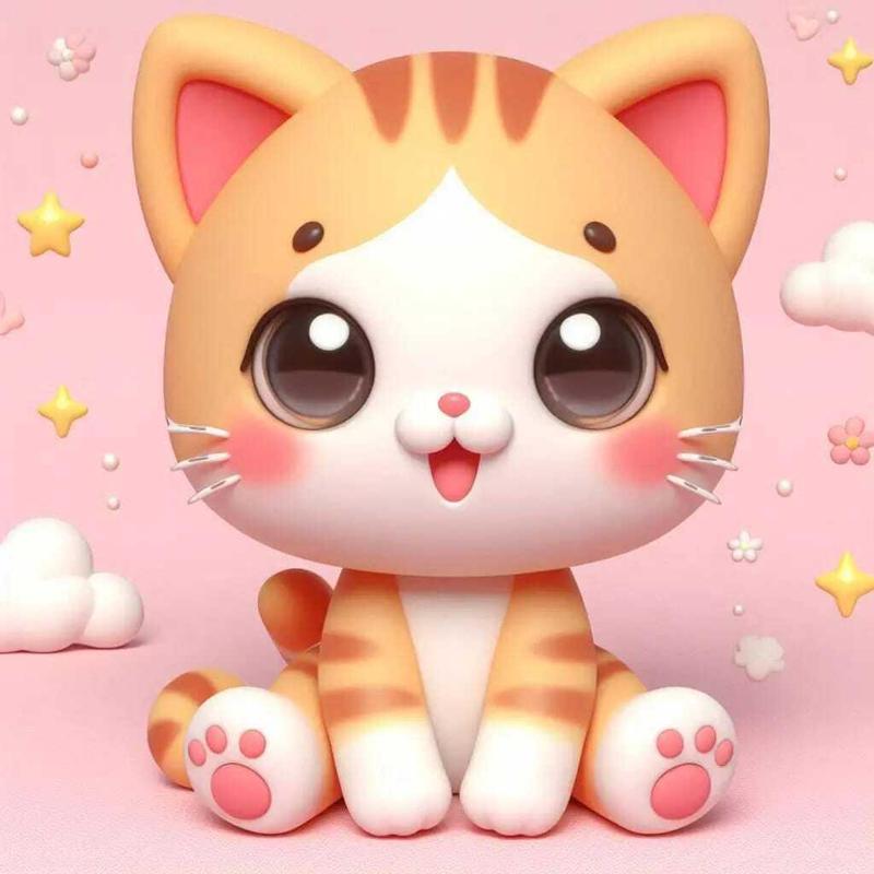 kawai cat sitting