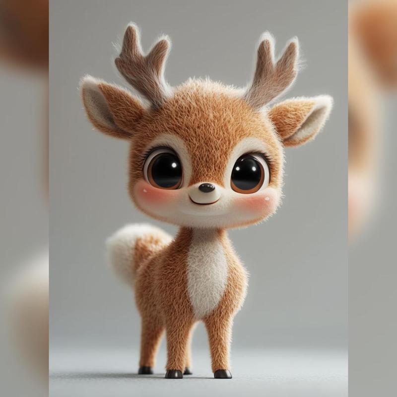 Deer - cute Deer - fawn Toon