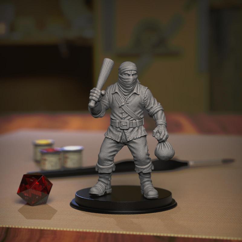 Fantasy Adventures Pirate Miniature Bandit 02