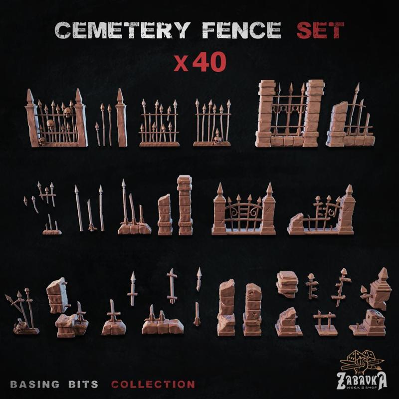 Cemetery Fence - Basing Bits