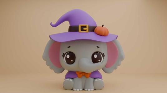 Halloween elephant