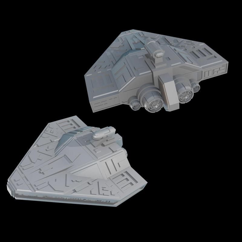 Acclamator Class Chibi Star Wars Ship