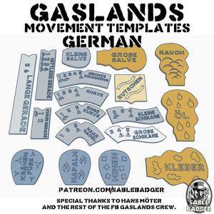 Gaslands - Movement Templates 2022 German