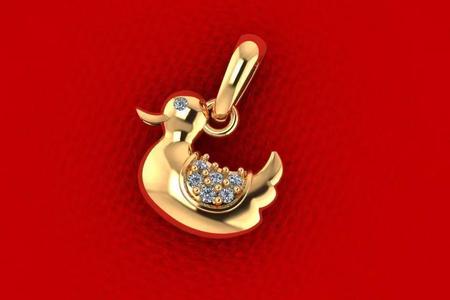 PPD-183-DIA Duck Pendant