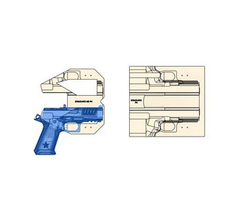 Staccato HD P4 Taco IWB Holster Mold with TrimJigg